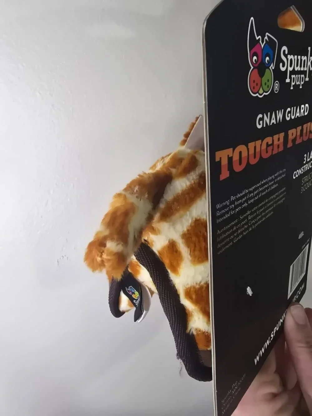 Spunky Pup Tough Plush Giraffe- Medium Toy